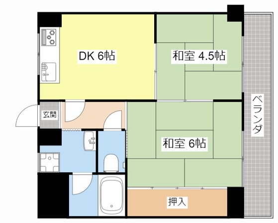 リヴァク栗東の物件間取画像